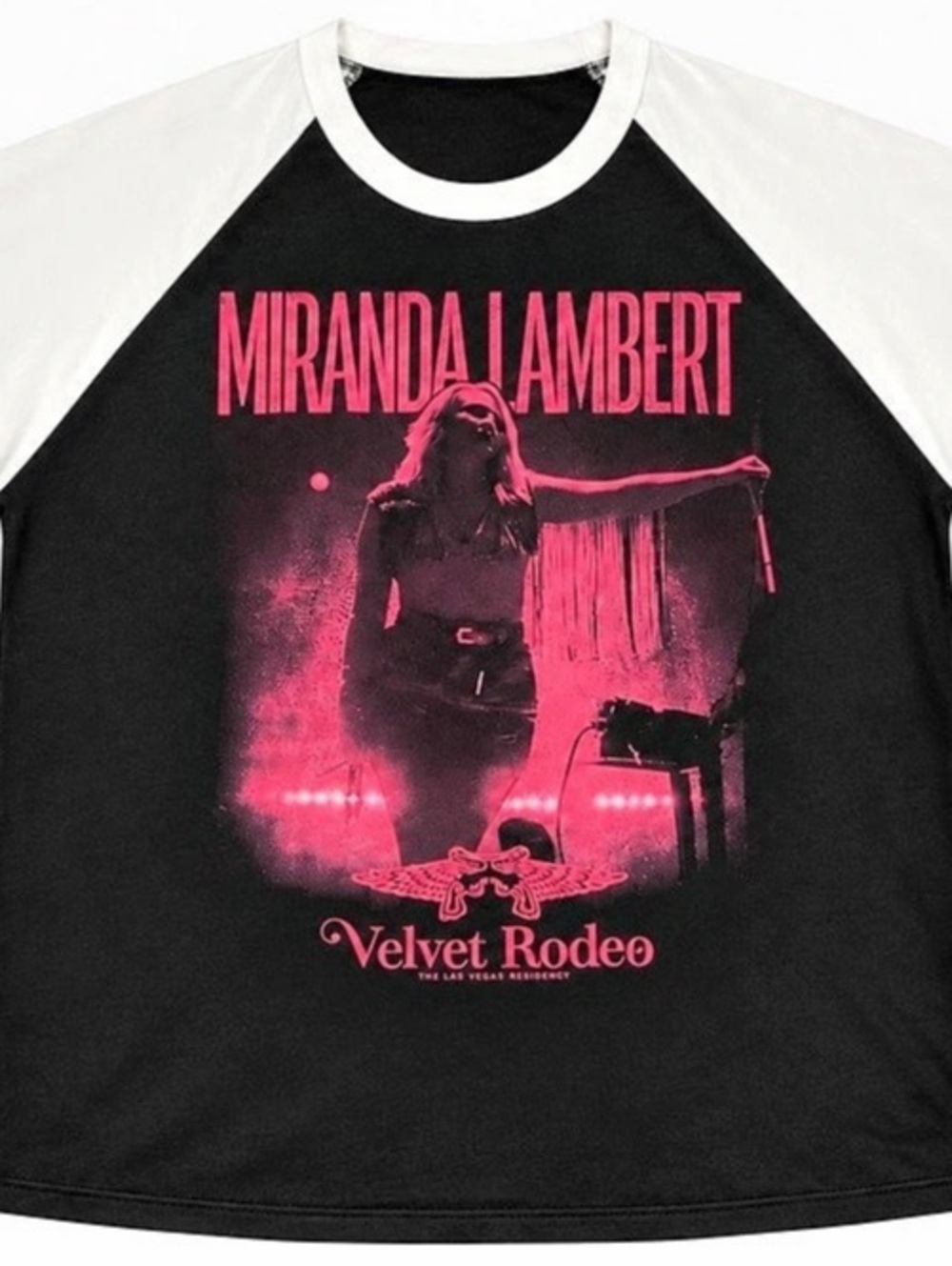 Miranda Lambert Velvet Rodeo Las Vegas Residency Raglan Concert Shirt